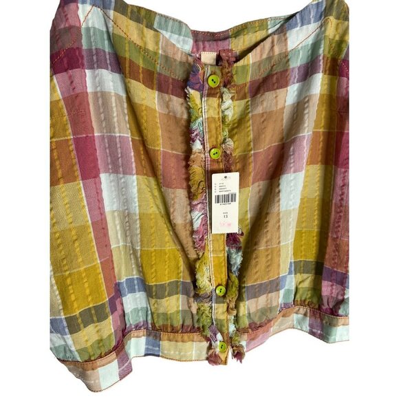 NWT Anthropologie Pilcro Plaid Tank Top-sz 12 - Picture 11 of 13